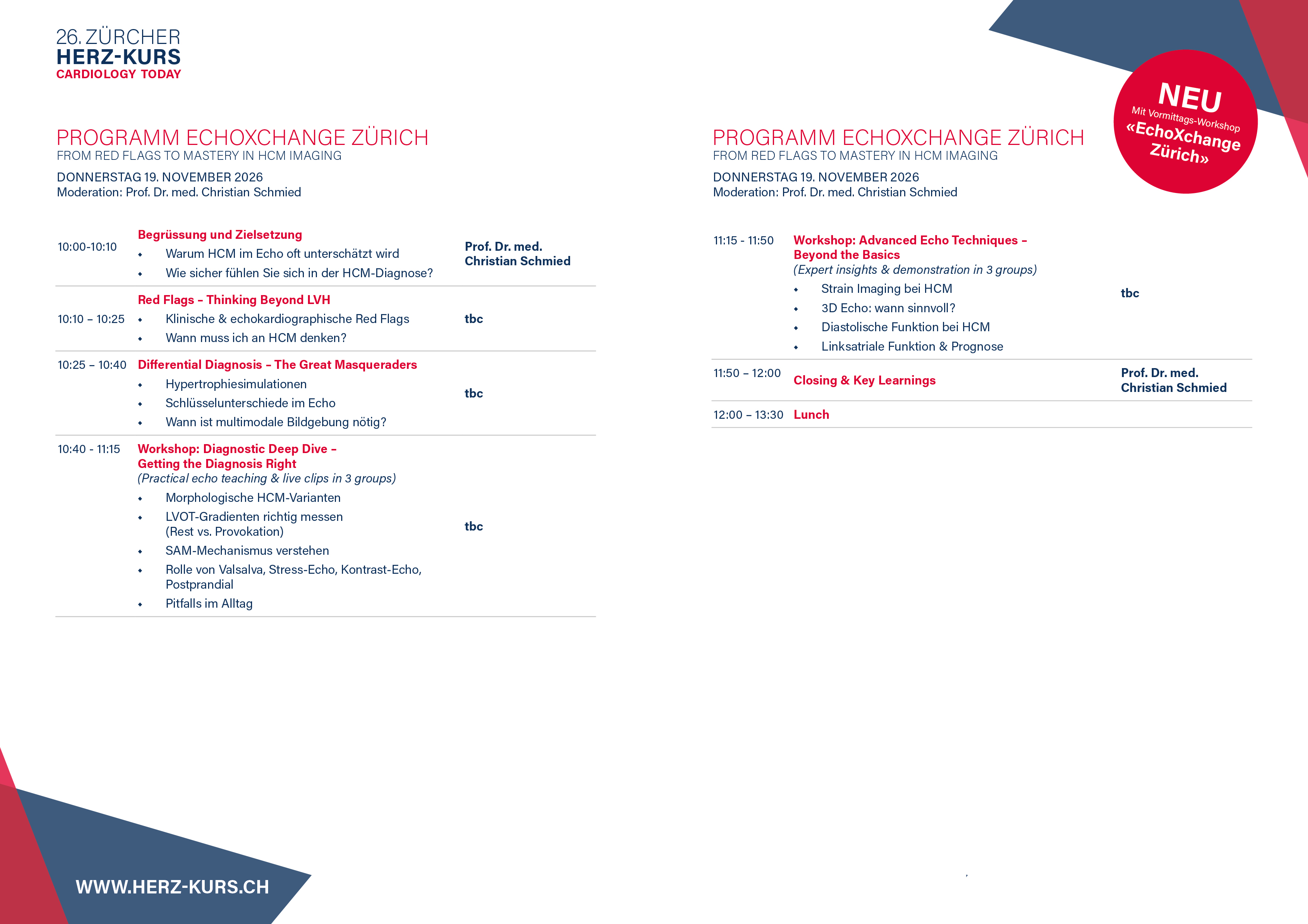 Programm 2026, Seite 1